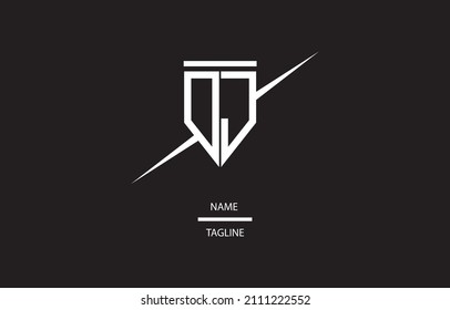 Diseño de vectores de arte mínimo Logo único de DJ
