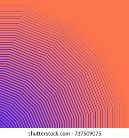 minimal artwork of colourful geometric stripes.