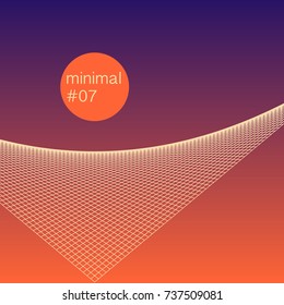 minimal artwork of colourful geometric stripes.