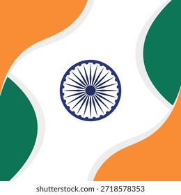 Fondo de chakra de Ashoka mínimo para el 26 de enero Día de la República India