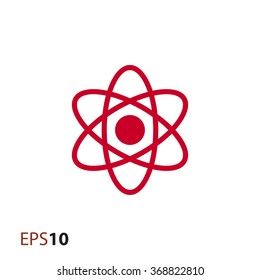 Minimal atom icon for web