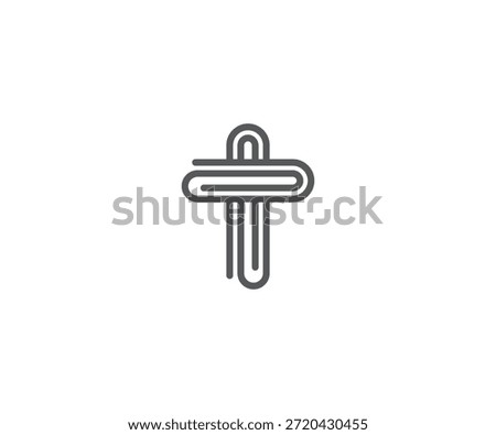 Minimal Attach Church Sign Logo Template