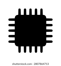 Minimal Autopilot System Chip Vector Illustration