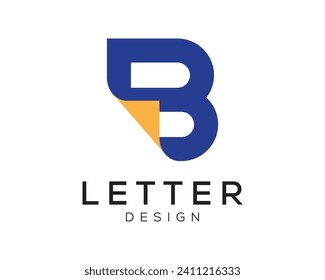 
Diseño de logotipo B mínimo asombroso