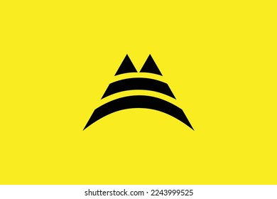 Plantilla Mínima De Diseño De Logotipo Profesional De Moda Creativa En Fondo Amarillo