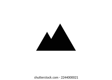 Plantilla De Diseño De Logotipo De Icono De Pico Profesional De Estilo Mínimo E Impresionante En Fondo Blanco