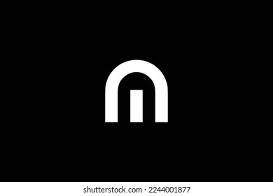 Minimal Awesome Creative Trendy Professional Letter M Logo Design Template On Black Background