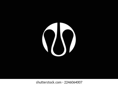 Minimal Awesome Creative Trendy Professional Letter M Technology Logo Design Template On Black Background