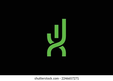Minimal Awesome Creative Trendy Professional Letter X Growth Logo Design Template On Black Background