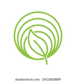 Minimal beeindruckendes Leaf-Logo-Design
