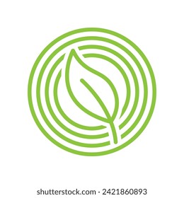 Minimal Awesome Leaf Logo Design