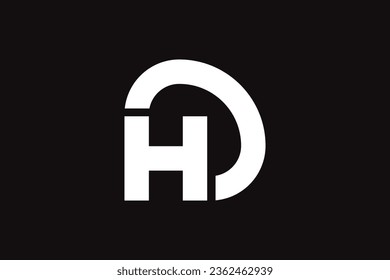 Minimal Awesome Letter H P Logo Design Template