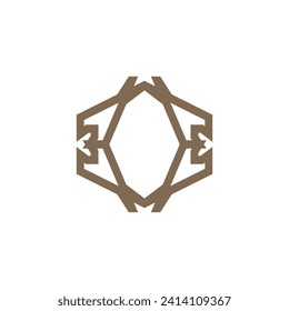 Plantilla mínima de diseño de logotipo O asombroso