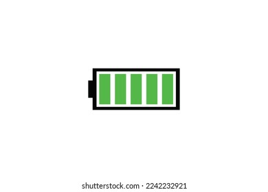 Minimal Awesome Trendy Full Charge Icon Design Template On White Background