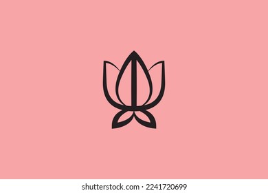 Plantilla De Diseño De Logotipo De Logotipo De Logotipo De Logotipo Con Logotipo De Logotipo De Logotipo De Logotipo Profesional Moderno Mínimo Y Maravilloso En Fondo Rosa