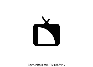 Minimal Awesome Trendy Professional Letter O TV Logo Design Template On White Background