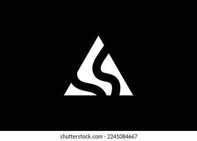 Minimal Awesome Trendy Professional Letter A Leg Logo Design Template On Black Background