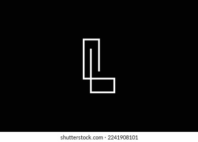 Minimal Awesome Trendy Professional Letter L Real Estate Logo Design Template On Black Background