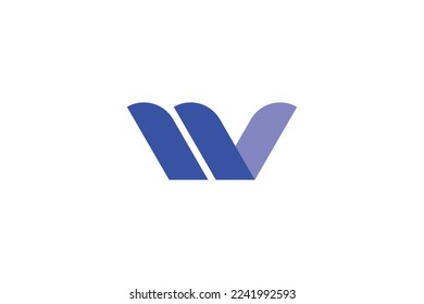 Minimal Awesome Trendy Professional Letter W Brand Logo Design Template On White Background