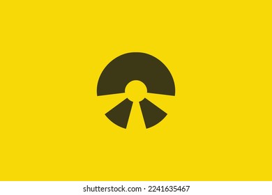 Minimal Awesome Trendy Security Logo Design Template On Yellow Background