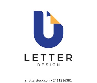 Diseño de logotipo mínimo asombroso de U