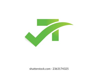 Minimal awesome vector arrow check mark logo design