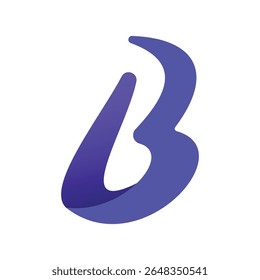 Design de logotipo de monograma de letra B ou B3 mínimo - Vetor moderno e criativo