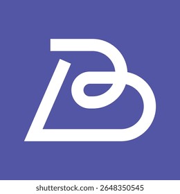 Design de logotipo de monograma de letra B ou B3 mínimo - Vetor moderno e criativo
