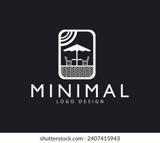 minimal Bache logo design vector for business