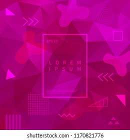 Minimal background with abstract geometric design. Fluid gradient shapes dynamic composition. Vector trendy color poster, banner, card, flyer, screen digital wallpaper cover print magazine