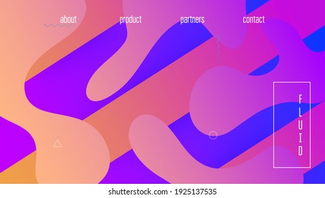 Minimal Background. Dynamic Screen. Colorful Wallpaper. Color Abstract Shape. Gradient Layout. Flow Landing Page. Purple Memphis Cover. Plastic Page. Violet Minimal Background