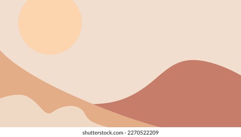 Minimal Background and Earth Tone Colour  Aesthetic Wallpaper    EPS 10 Vector