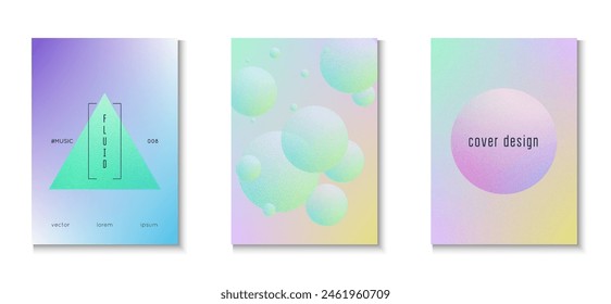 Minimal Background. Elegant Poster. Texture Abstract Design. Hipster Placard. Violet Noise Triangle Set. Holographic Shape. Fluorescent Sphere Template. Pink Minimal Background