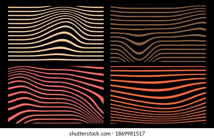 Fondo mínimo con rayas de flujo. Concepto moderno. Se puede usar para banners, portadas, web, decoración interior, medios sociales.