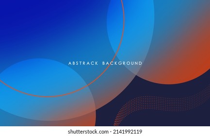 Minimaler geometrischer Hintergrund. blau, orange, rosafarbene Farbverlauf-dynamische Form