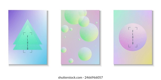 Fondo mínimo. Colección de espacio geométrico. Juego de triángulos de textura azul. Anuncio vibrante. Forma Abstractas grano. Holograma Placard. Cartel holográfico. Fondo mínimo púrpura