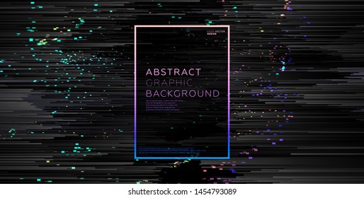 Minimaler Hintergrund mit Farbverlauf-Linien. Geometrisches trendy Design. Pixelsortierung glitch Stil. Eps10 Vektorgrafik