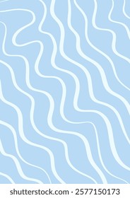 Minimal background with a hand drawn wavy line design 