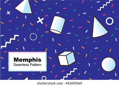 Minimal background with memphis Seamless Pattern