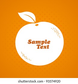 Minimal Background with Orange Symbol