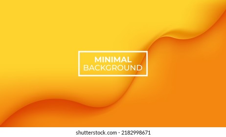 Minimale Hintergrundfarben orange und gelb durch Aufteilung, leicht zu bearbeiten
