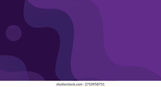 Design de onda 3D abstrato roxo de fundo mínimo para folheto de capa de banner e outro design gráfico de elemento. Vetor Eps10