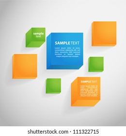 Minimal Background with Realistic Text Boxes