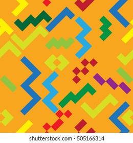minimal background. Seamless pattern 80's - 90's years memphis design