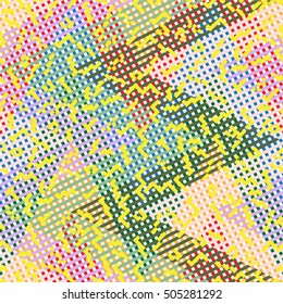 minimal background. Seamless pattern 80's - 90's years memphis design . vector illustration .
