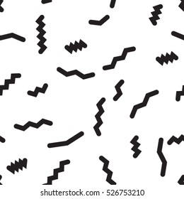minimal background. Seamless pattern 80's - 90's years memphis design