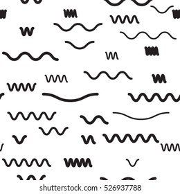 minimal background. Seamless pattern 80's - 90's years memphis design