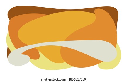 Minimal background with smooth shapes. Modern concept. Can be used for banners, covers, web, interior decoration, social media.