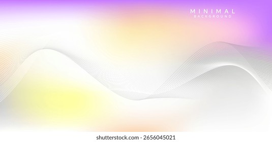 Minimal background with soft pastel tones and a unique gradient from top to bottom, ranging from light pink, yellow, to purple, blue and green. The background looks transparent and light.
