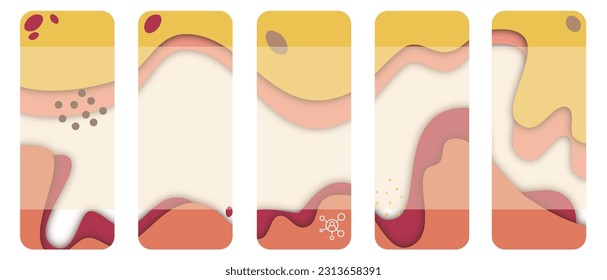 Minimal background vector illustration for social media, networking, geometry wallpaper art, dot line doodle design Colourful graphic